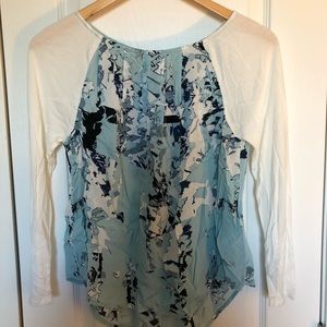 Calvin Klein pleat neck top